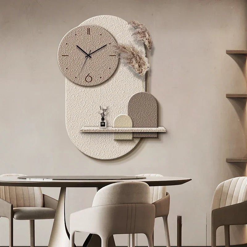 horloge murale décorative en grès design sensoriel avancé - vue 4 sur 10