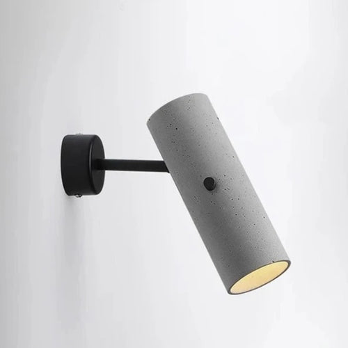 Applique murale led en ciment style industriel projecteur rotatif créatif