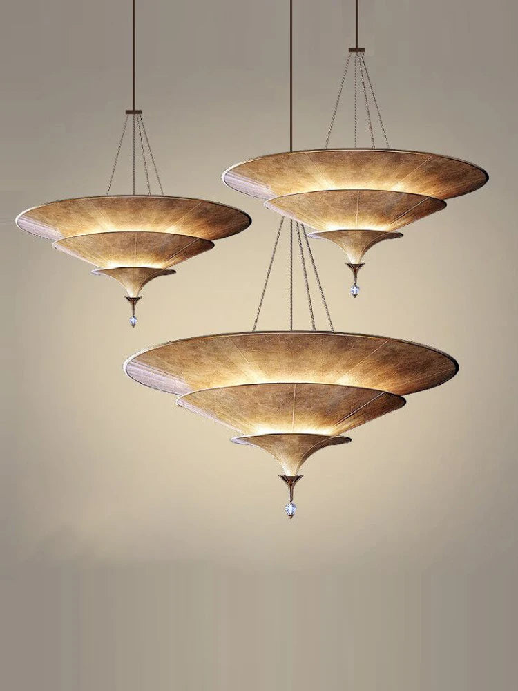 lustre d'ambiance bouddhiste pour décoration wabi sabi asiatique - vue 6 sur 8