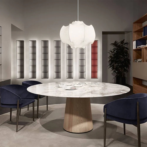 plafonnier wabi sabi en soie japonaise pour décoration intérieure moderne - vue 4 sur 9