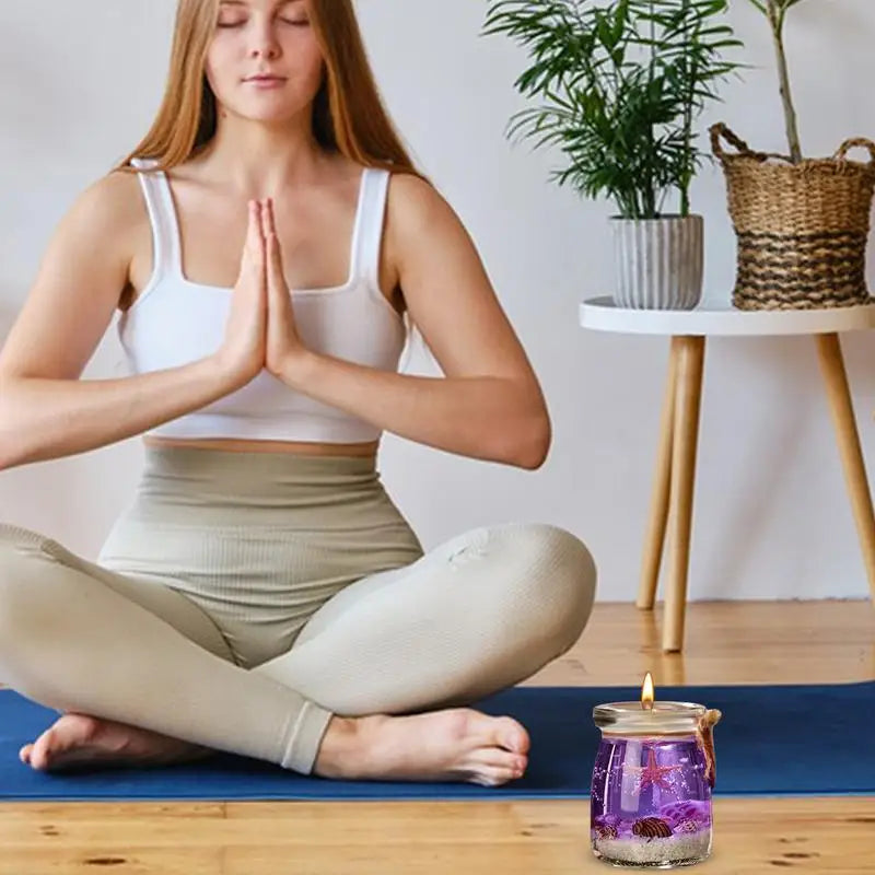 bougies parfumées thème marin gel cire pour aromathérapie et décoration - vue 4 sur 10