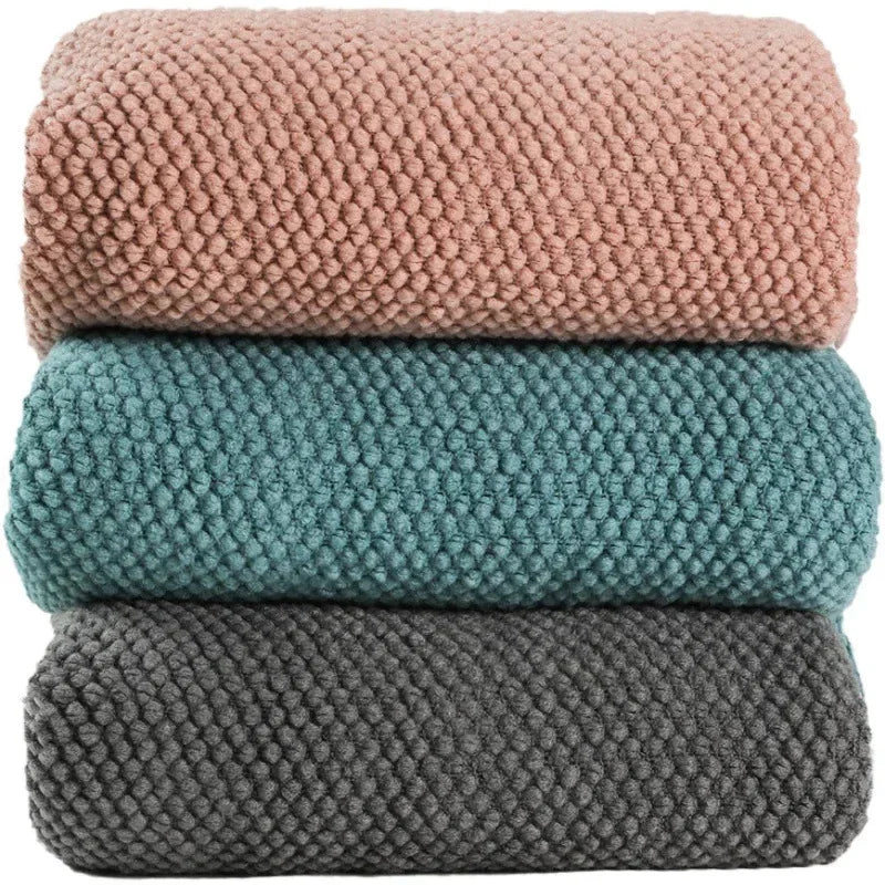 plaid tricoté motif ananas style moderne salon chambre - vue 4 sur 4