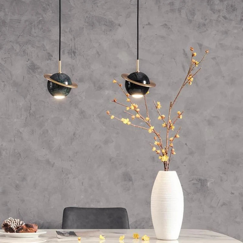 lustre danois créatif en marbre design personnalisé pour décoration intérieure - vue 5 sur 9