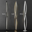 lustre spirale led moderne pour hall d'hôtel réception