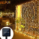 guirlande lumineuse solaire étanche 300 led pour extérieur décoratif