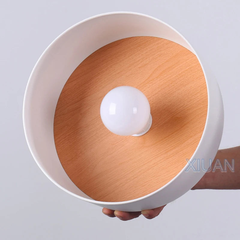 Lampes de plafond noires blanches modernes LED E27 plafonnier d'entrée pour balcon allée hôtel couloir éclairage lampes en fer en métal 220 V - vue 5 sur 8