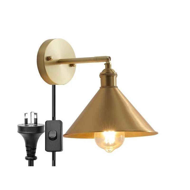 IWHD nordique moderne cuivre applique murale LED lampes applique décor à la maison éclairage intérieur chambre salle de bains salon escalier lumière Luminaria - vue 13 sur 32