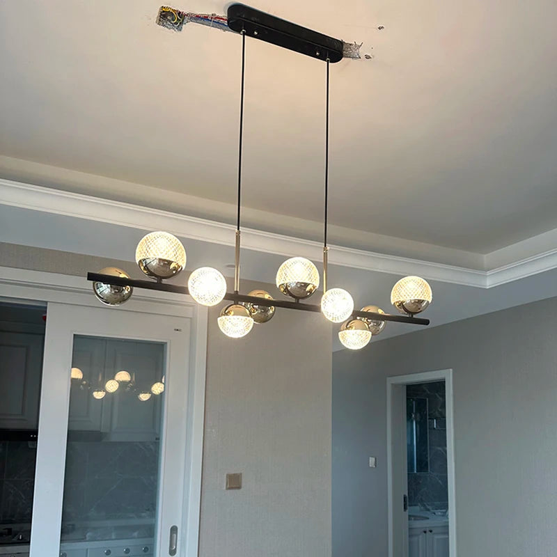 Lustre Décor moderne éclairage intérieur lumières LED - vue 5 sur 8