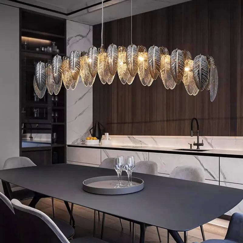 Lustre design arrondi à LED luxe - vue 3 sur 8