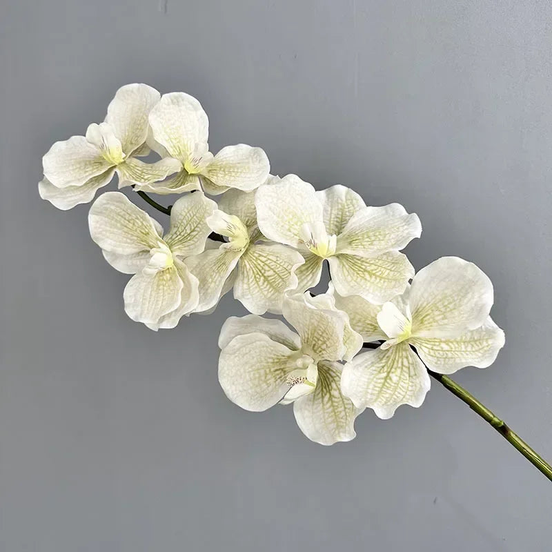lot de 2 orchidées artificielles vanda pour décoration intérieure - vue 8 sur 12