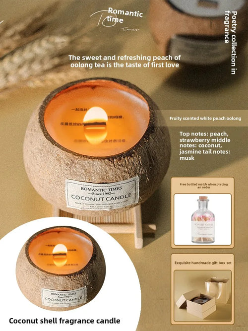 coffret cadeau bougie parfumée noix de coco souvenir de noël - vue 15 sur 20