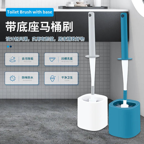brosse de nettoyage pour toilettes avec support flexible - vue 2 sur 7