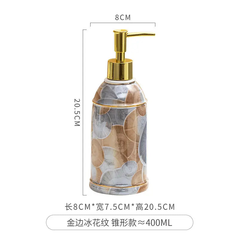distributeur de savon céramique pour gel douche et désinfectant - vue 16 sur 30