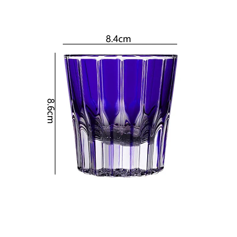 Verre whisky cocktail stries verticales design cristal 200ml - vue 8 sur 15