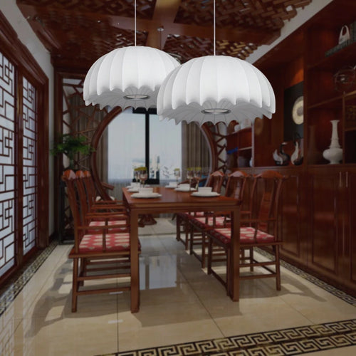 suspension nordiques méduse décoration en soie