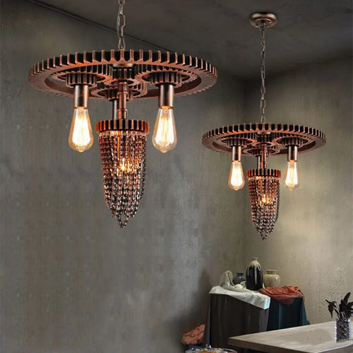 Vintage Style industriel fer Art plomberie suspension lampe Restaurant café Bar Table équipement créatif suspension lumières soutien-gorge