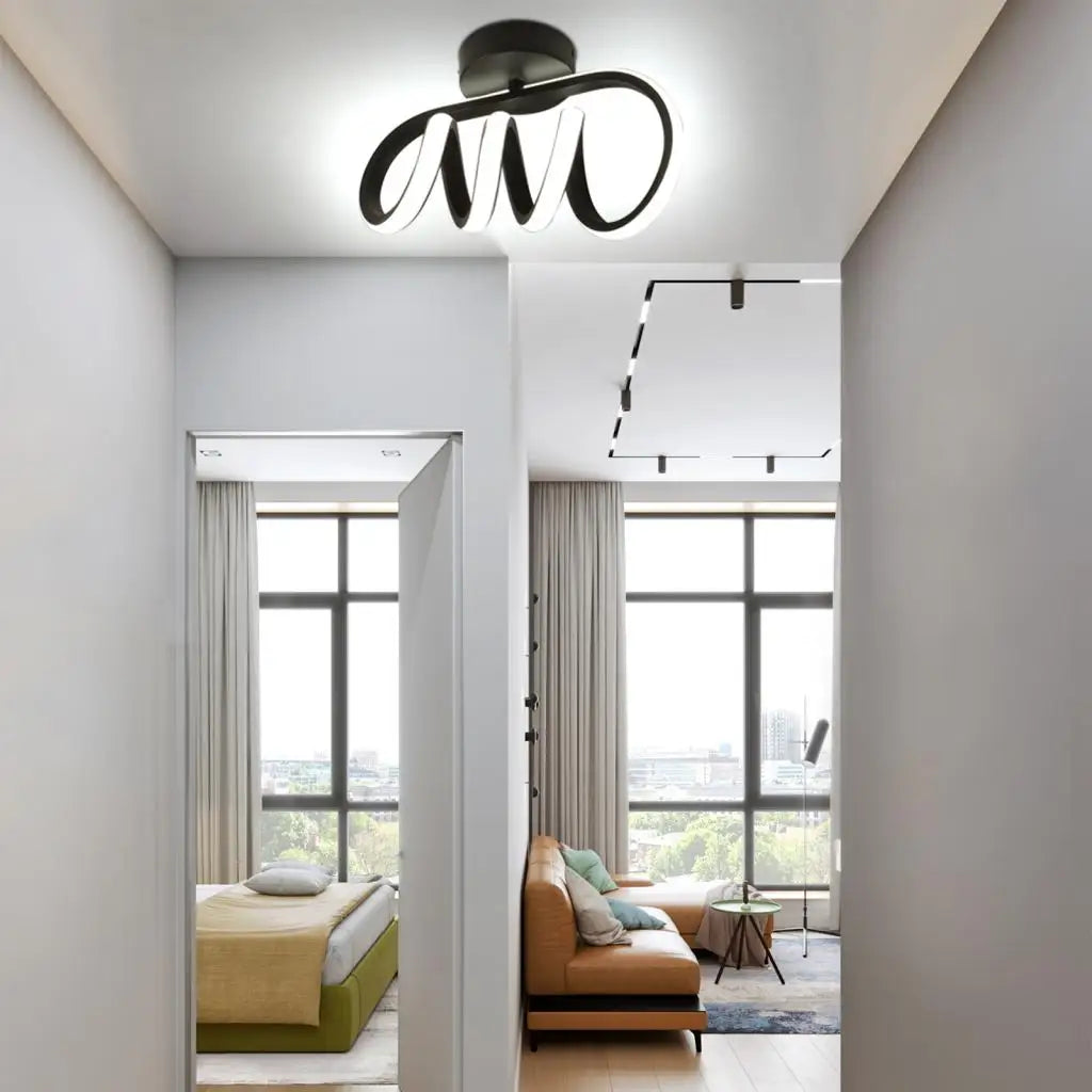 plafonnier led moderne monté en surface pour allée nordic - vue 6 sur 7
