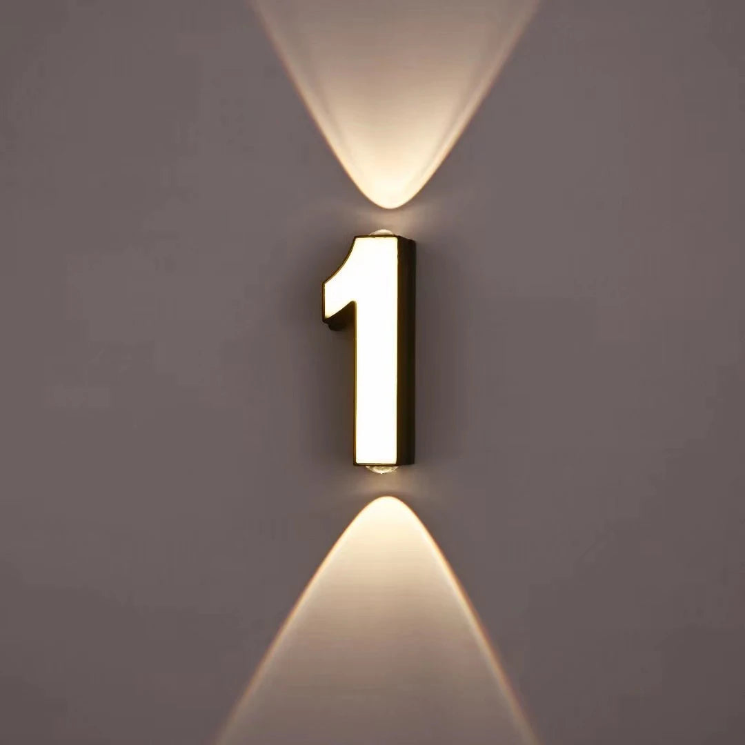 lampe numérique extérieure étanche led projection paysage signature moderne - vue 2 sur 15