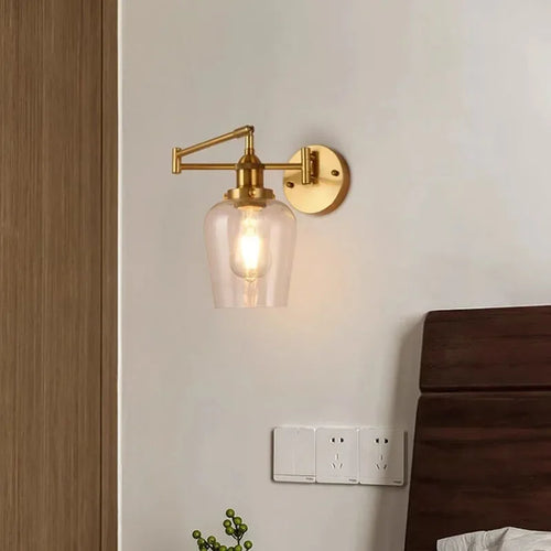 applique murale moderne en verre design ajustable pour intérieur et extérieur - vue 3 sur 12