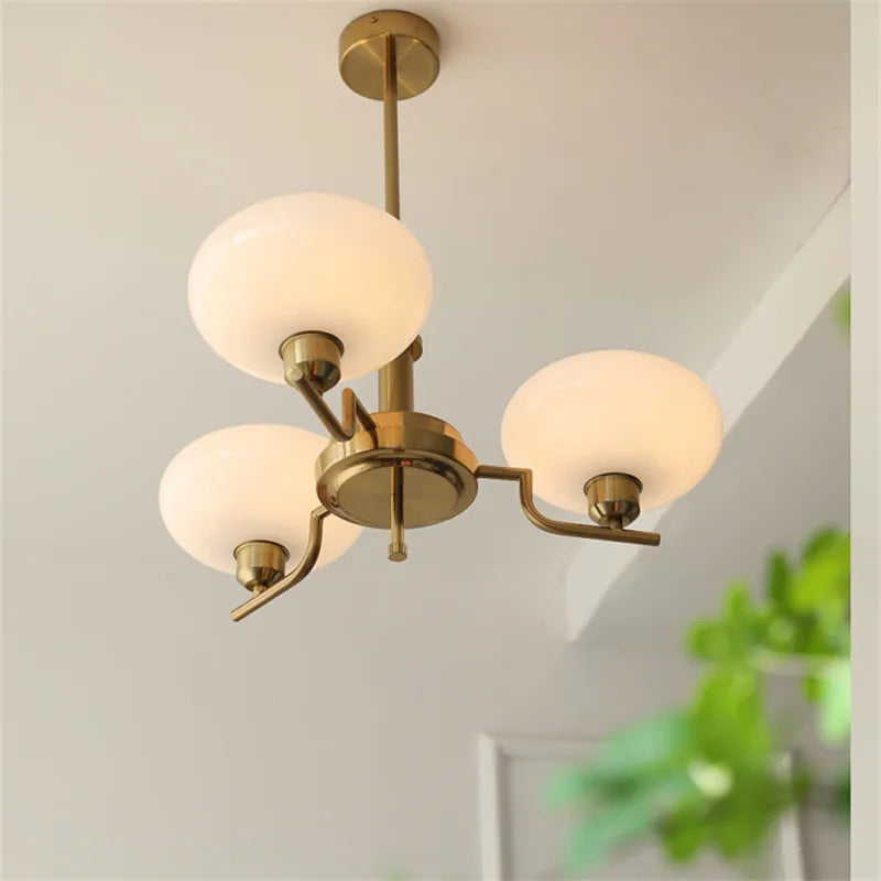 lustre bauhaus en verre pour décoration moderne et design - vue 3 sur 13