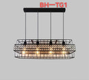 Loft Industrial Style Hexagonal Iron Art Dining Room Chandelier Retro Living Room Bedroom Lamp Bar Edison Creative Lamps
