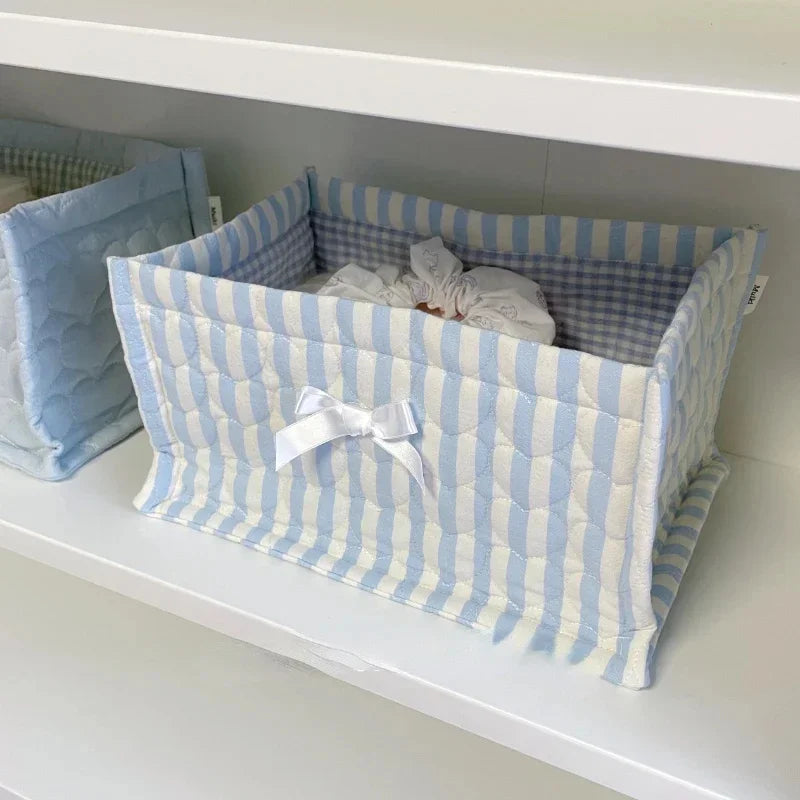 panier de rangement carré mignon pour décoration maison - vue 4 sur 13