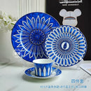 assiette europeenne luxueuse motif sceau pour teatime dimsum