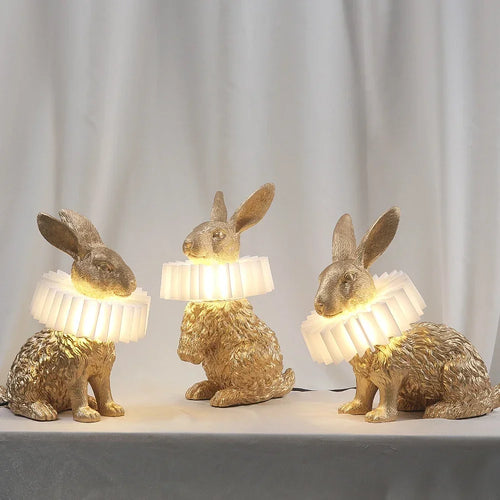lampe à poser lapin nordique décorative pour enfants et intérieur - vue 2 sur 9
