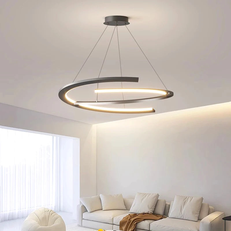 lustres modernes à led pour éclairage intérieur suspendu