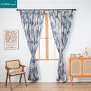 Rideau motif feuilles style naturel pour salon chambre