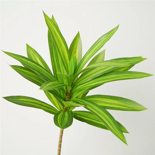 plante tropicale en pot avec palmier et bambou décoratif - vue 12 sur 18