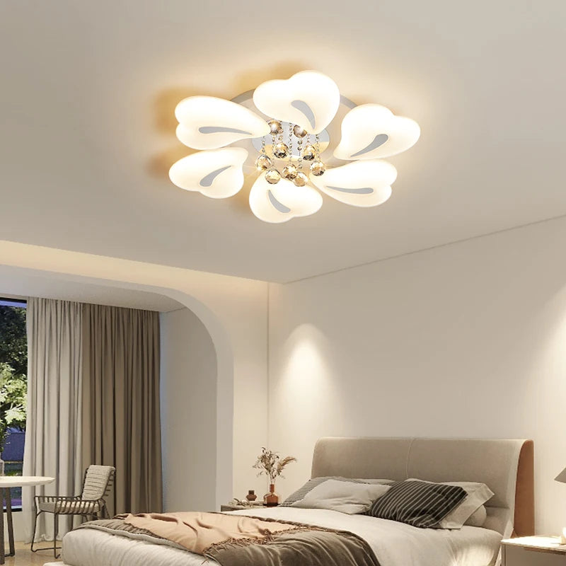 lustre en cristal de luxe avec éclairage led pour intérieur - vue 7 sur 10