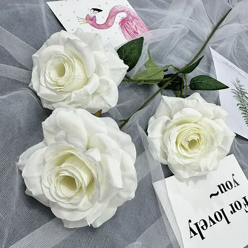 décoration florale en soie avec roses et branches pour fêtes - vue 11 sur 14