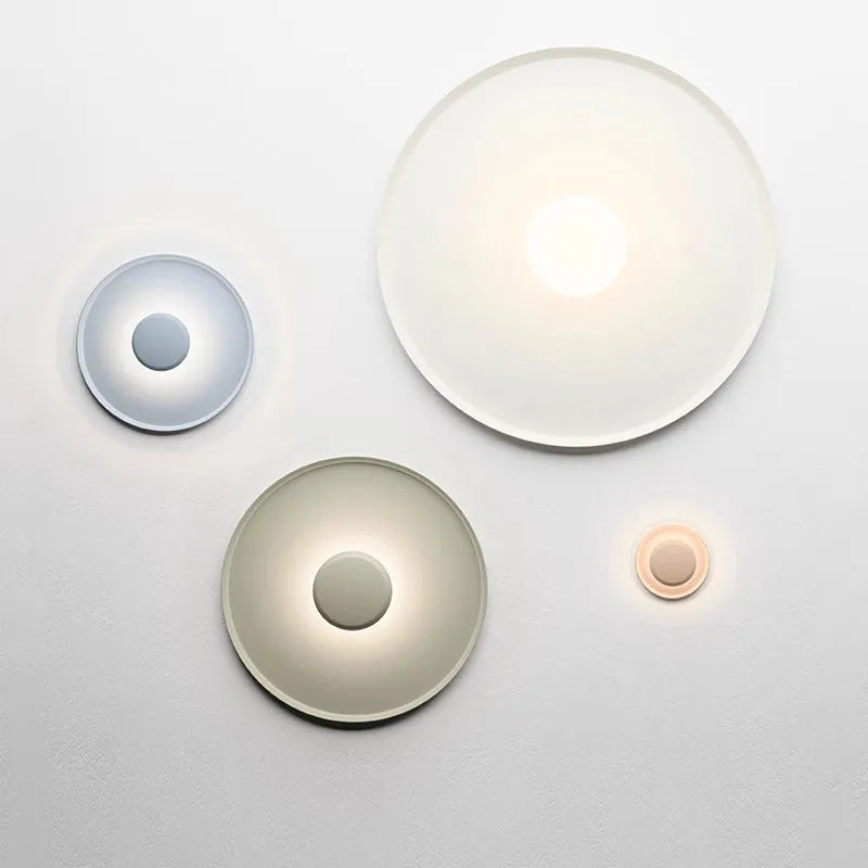 Designer Lamp Modern Round Ceiling Lamps Bedroom Ceiling Light White Red Green Living Room Atmosphere Wall Lights AC 220V 40cm - vue 5 sur 14