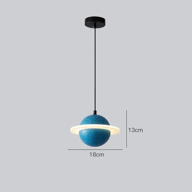 suspension en béton design mini planètes pour décoration intérieure - vue 16 sur 16