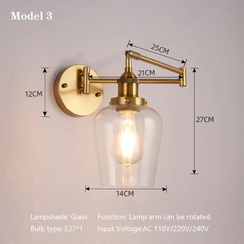 applique murale led pliable écologique avec bras réglable moderne - vue 8 sur 11