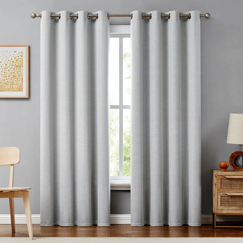 Rideau occultant sur mesure grande hauteur salon chambre - vue 3 sur 12