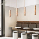Suspension cylindrique LED en style marbre design