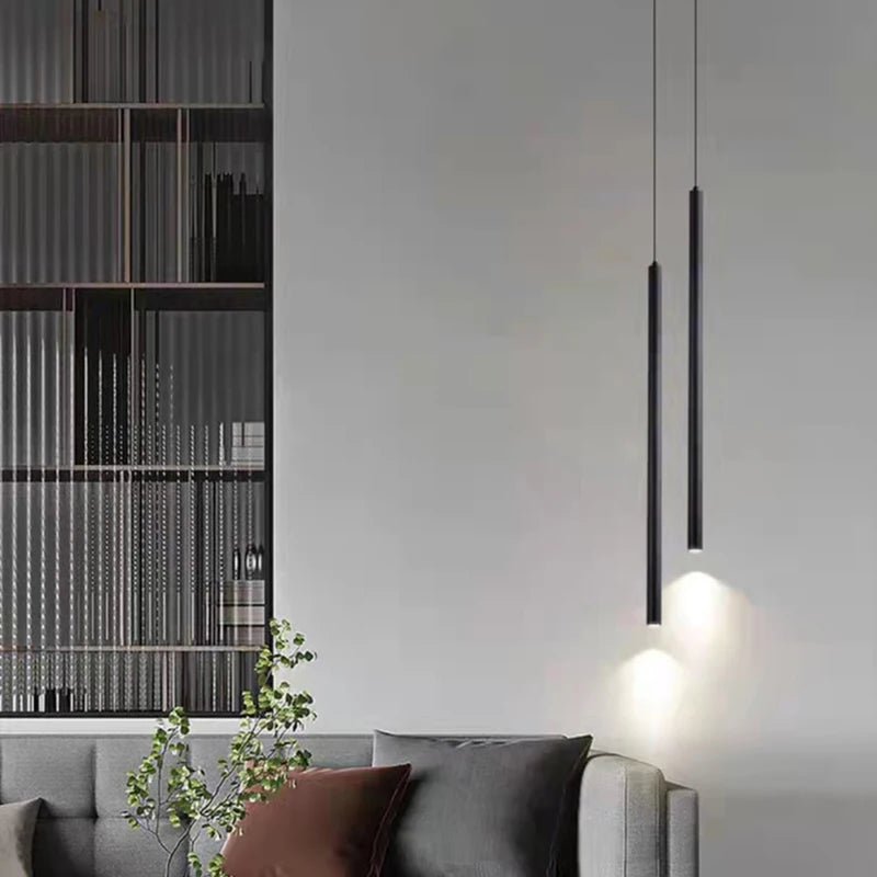 lustres modernes en laiton luminaires fil de corps réglable 4000k - vue 6 sur 10