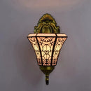 tiffany miroir rétro lampe tournesol simple tête applique murale