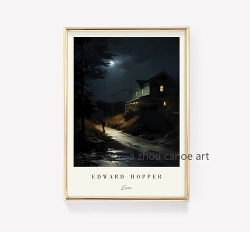 bibliothèque d'œuvres d'art d'edward hopper affiches art moderne décoration murale