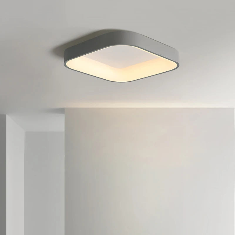 plafonnier led moderne carré minimaliste pour éclairage intérieur - vue 2 sur 9