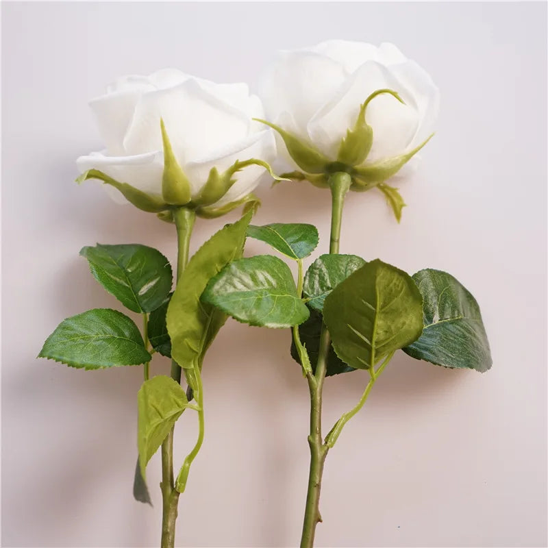 fleurs artificielles rose real touch pour décoration et cadeau - vue 6 sur 11