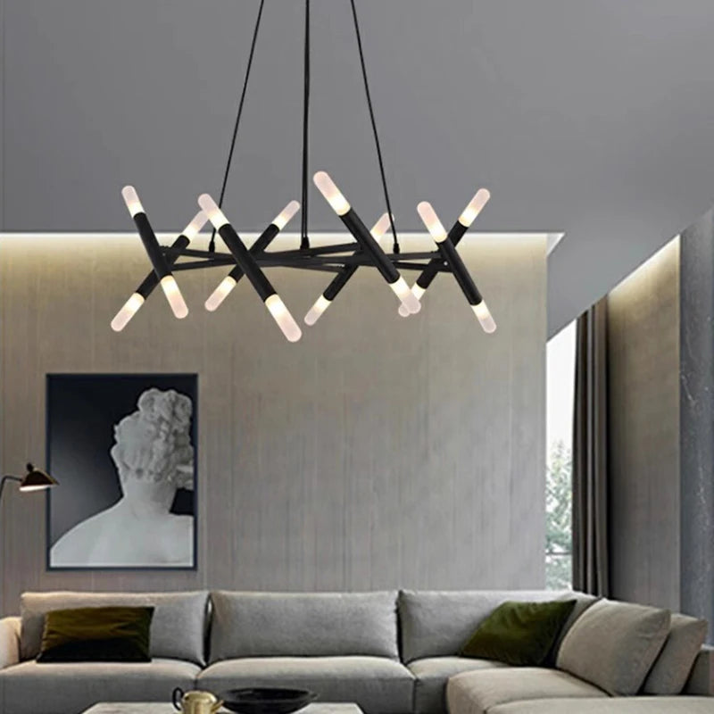 Lustre design moderne de luxe - vue 7 sur 10