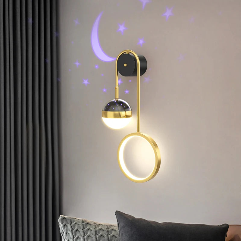 applique murale led pour enfants étoile luxe éclairage intérieur - vue 4 sur 9