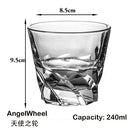 Verres whisky résistants style relief verre épais