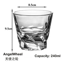Verres whisky résistants style relief verre épais