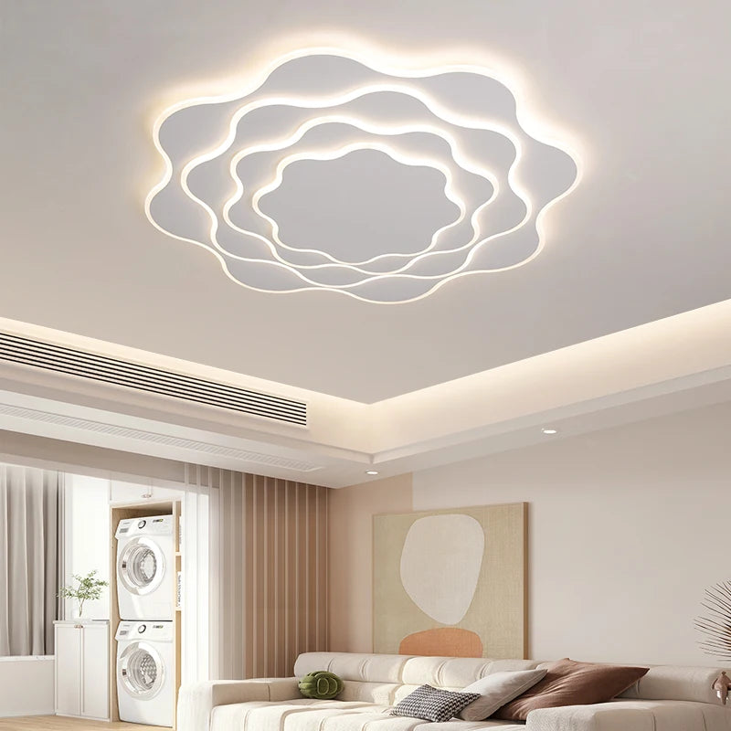 Plafonnier led dimmable moderne en fer acrylique pour intérieur
