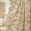 Rideau occultant motif citron decoration cuisine salon chambre
