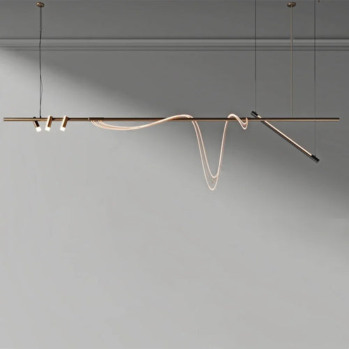 lustre led nordique minimaliste design pour restaurant et bar